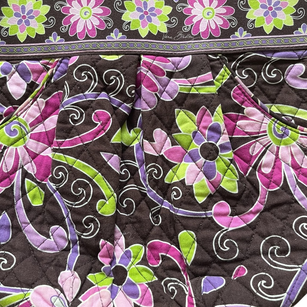 Vera Bradley Purple Punch Tote Bag - Picture 2 of 5